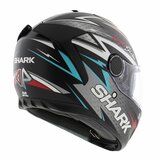 Shark Spartan 1.2 Adrian Parassol mat zwart zilver rood_