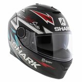 Shark Spartan 1.2 Adrian Parassol mat zwart zilver rood_