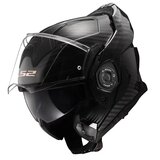 LS2 FF901 Advant X systeemhelm solid glans carbon zwart_