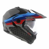 Caberg Tourmax X Sarabe Adventure Systeemhelm mat zwart blauw rood_