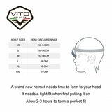 Vito Jet Predator helm mat zwart_