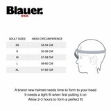 Blauer Real B jet helm mat zwart titanium wit_