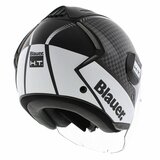 Blauer Real B jet helm mat zwart titanium wit_
