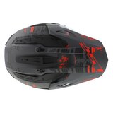 LS2 MX702 Pioneer II helm Crazy mat grijs rood_