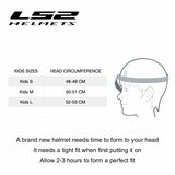 LS2 FF812 kinder integraal helm Next Level glans wit_