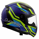 LS2 FF353 Rapid II integraalhelm Flitz fluor geel blauw_