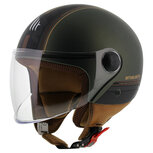 MT Street Entire helm mat groen bruin MT Street Entire helm mat groen bruin