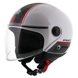MT Street Entire helm wit rood MT Street Entire helm wit rood