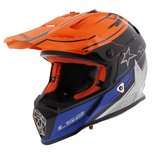 LS2 Crosshelm MX437 Fast Core Mat zwart glans oranje LS2 Crosshelm MX437 Fast Core Mat zwart glans oranje