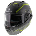 Shark EVO ES Yari mat antraciet geel zilver Shark EVO ES Yari mat antraciet geel zilver