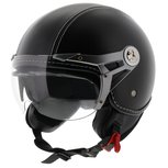 MT Soul Retro helm leer zwart MT Soul Retro helm leer zwart