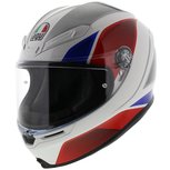 AGV K6 Hyphen Wit Rood Blauw AGV K6 Hyphen Wit Rood Blauw
