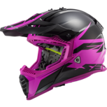 LS2 Crosshelm MX437 Fast EVO Roar mat zwart glans paars LS2 Crosshelm MX437 Fast EVO Roar mat zwart glans paars