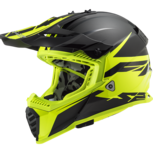 LS2 Crosshelm MX437 Fast EVO Roar mat zwart glans fluor geel LS2 Crosshelm MX437 Fast EVO Roar mat zwart glans fluor geel