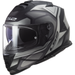 LS2 FF800 Storm motorhelm Faster mat titanium zilver LS2 FF800 Storm motorhelm Faster mat titanium zilver