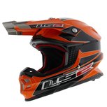 LS2 MX456 Tuareg crosshelm glans oranje zwart LS2 MX456 Tuareg crosshelm glans oranje zwart