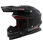 LS2 MX456 Light crosshelm Single Mono mat zwart LS2 MX456 Light crosshelm Single Mono mat zwart