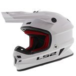 LS2 MX456 Light EVO crosshelm Single Mono glans wit LS2 MX456 Light EVO crosshelm Single Mono glans wit