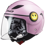 LS2 OF602 Funny Mini kinder scooterhelm / motorhelm glans roze LS2 OF602 Funny Mini kinder scooterhelm / motorhelm glans roze