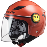 LS2 OF602 Funny Mini kinder scooterhelm / motorhelm glans rood LS2 OF602 Funny Mini kinder scooterhelm / motorhelm glans rood