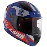 LS2 FF353 Rapid Stratus glans blauw rood wit LS2 FF353 Rapid Stratus glans blauw rood wit