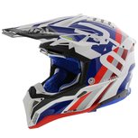 Airoh Aviator 3 AMS² Rainbow Glans Blauw Rood Airoh Aviator 3 AMS² Rainbow Glans Blauw Rood