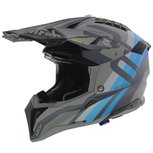 Airoh Aviator 3 AMS² Rainbow Mat Grijs Blauw Zwart Airoh Aviator 3 AMS² Rainbow Mat Grijs Blauw Zwart