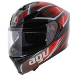 AGV K5-S Tempest Motorhelm zwart wit rood AGV K5-S Tempest Motorhelm zwart wit rood