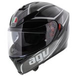 AGV K5-S Tempest Motorhelm zwart wit zilver AGV K5-S Tempest Motorhelm zwart wit zilver