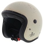 Caberg Jethelm Freeride Old White Brushed Wit Beige Motorhelm Caberg Jethelm Freeride Old White Brushed Wit Beige Motorhelm
