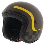 Caberg Helm Jet Freeride Formula Mat Bruin Motorhelm Caberg Helm Jet Freeride Formula Mat Bruin Motorhelm