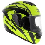 Vemar Motorhelm Hurricane Spark geel zwart Vemar Motorhelm Hurricane Spark geel zwart