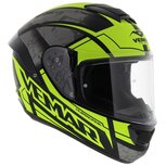 Vemar Motorhelm Hurricane Claw mat zilver zwart fluor geel Vemar Motorhelm Hurricane Claw mat zilver zwart fluor geel