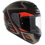 Vemar Motorhelm Hurricane Laser mat antraciet zwart oranje Vemar Motorhelm Hurricane Laser mat antraciet zwart oranje