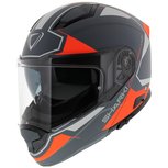 Vemar systeemhelm Sharki Cutter mat grijs fluo oranje Vemar systeemhelm Sharki Cutter mat grijs fluo oranje