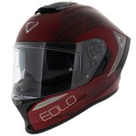 Vemar Eolo Matter motorhelm integraal helm mat rood Vemar Eolo Matter motorhelm integraal helm mat rood
