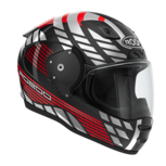 ROOF RO200 Carbon Integraalhelm Speeder Rood Silver ROOF RO200 Carbon Integraalhelm Speeder Rood Silver