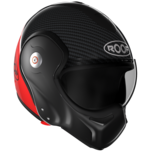 ROOF Boxxer Carbon Systeemhelm Carbon Rood ROOF Boxxer Carbon Systeemhelm Carbon Rood