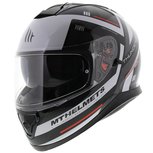 MT Thunder III SV helm Carry zwart wit rood MT Thunder III SV helm Carry zwart wit rood