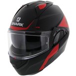 Shark EVO-GT systeemhelm motorhelm Encke mat zwart rood Shark EVO-GT systeemhelm motorhelm Encke mat zwart rood