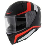 Caberg Avalon Motorhelm Blast mat zwart rood wit Caberg Avalon Motorhelm Blast mat zwart rood wit