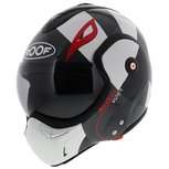 ROOF New Boxxer Systeemhelm Viper Wit Zwart Rood ROOF New Boxxer Systeemhelm Viper Wit Zwart Rood