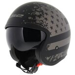 LS2 OF599 Spitfire Black Flag mat zwart titanium LS2 OF599 Spitfire Black Flag mat zwart titanium