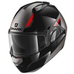 Shark EVO-GT systeemhelm motorhelm Sean antraciet zwart rood Shark EVO-GT systeemhelm motorhelm Sean antraciet zwart rood