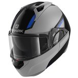 Shark EVO-GT systeemhelm motorhelm Sean zwart zilver blauw Shark EVO-GT systeemhelm motorhelm Sean zwart zilver blauw