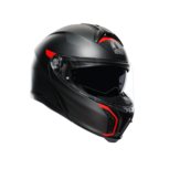 AGV Tourmodular motorhelm Frequency mat titanium rood systeemhelm AGV Tourmodular motorhelm Frequency mat titanium rood systeemhelm