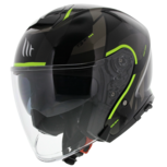 MT Thunder 3 SV Jet helm Bow glans zwart geel MT Thunder 3 SV Jet helm Bow glans zwart geel