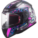 Kinderhelm LS2 FF353 Rapid Mini Voodoo glans zwart fluo roze Kinderhelm LS2 FF353 Rapid Mini Voodoo glans zwart fluo roze
