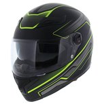 Vito Falcone helm mat zwart geel incl intern zonnevizier Vito Falcone helm mat zwart geel incl intern zonnevizier