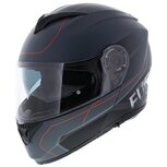 Vito Furio systeemhelm mat antraciet zwart rood Vito Furio systeemhelm mat antraciet zwart rood